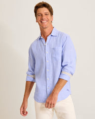 Paradise Breezer Linen Long-Sleeve Shirt - Classic Lavender