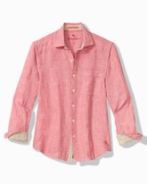 Paradise Breezer Linen Long-Sleeve Shirt - Red Sunset