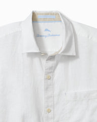 Paradise Breezer Linen Short-Sleeve Shirt - White