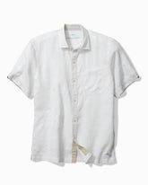 Paradise Breezer Linen Short-Sleeve Shirt - White