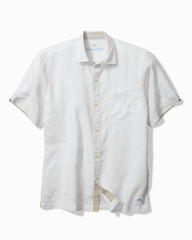 Paradise Breezer Linen Short-Sleeve Shirt - White