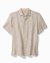 Paradise Breezer Linen Short-Sleeve Shirt - Natural
