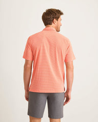 Bahama Coast Scala Stripe IslandZone Polo - Ember Red