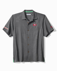 NFL Endzone Paradise Silk-Blend Camp Shirt - san_francisco_49ers