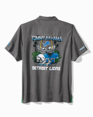 NFL Endzone Paradise Silk-Blend Camp Shirt - detroit_lions