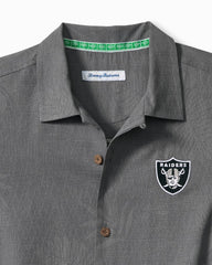 NFL Endzone Paradise Silk-Blend Camp Shirt - las_vegas_raiders