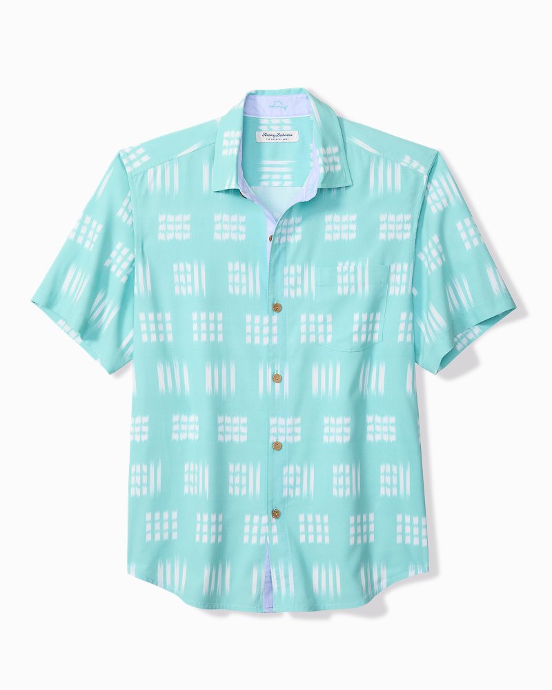 Coastal Ease Aqua Kay IslandZone Camp Shirt - Pale Turquoise