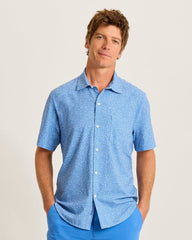 Bahama Coast Dot Drift IslandZone Shirt - Lakewater