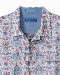 Sand Linen Santa Rosa Gardens Camp Shirt - Lake