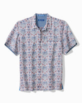 Sand Linen Santa Rosa Gardens Camp Shirt - Lake