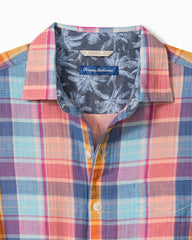 Palma Roja Plaid Shirt - Turquoise Haze