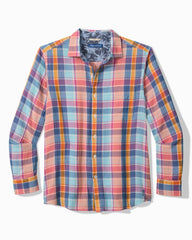 Palma Roja Plaid Shirt - Turquoise Haze