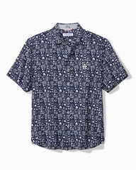 MLB Nova Wave Ballpark Batik Cotton-Blend Shirt - los_angeles_dodgers