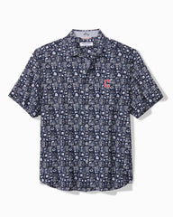 MLB Nova Wave Ballpark Batik Cotton-Blend Shirt - cleveland_guardians