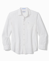 Nova Wave Cotton-Blend Long-Sleeve Shirt - White