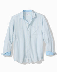 Nova Wave Cotton-Blend Long-Sleeve Shirt - Malachite Heather