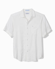 Nova Wave Cotton-Blend Short-Sleeve Shirt - White