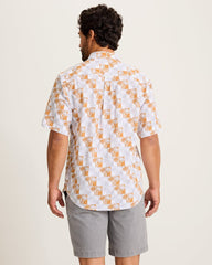 Nova Wave Sunnyside Palms Cotton-Blend Shirt - Dark Antique Gold