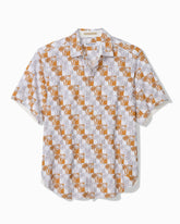 Nova Wave Sunnyside Palms Cotton-Blend Shirt - Dark Antique Gold