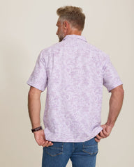 Torres Gardens Cotton-Blend Camp Shirt - Wild Aster