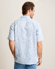 Torres Gardens Cotton-Blend Camp Shirt - Deep Space