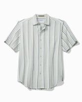 Nova Wave Aloha Stripe Cotton-Blend Shirt - Dusty Sage