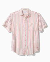 Nova Wave Aloha Stripe Cotton-Blend Shirt - Red Spark