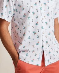 Coastal Ease Fiesta Fizz IslandZone Camp Shirt - Oceana Blue