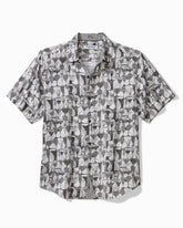 Coastal Ease Fizz & Fronds IslandZone Camp Shirt - Graphite Gray