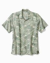 Frond Visions Silk-Blend Camp Shirt - Elm