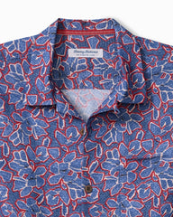 Coastal Ease Geo Rio IslandZone Camp Shirt - Bering Blue
