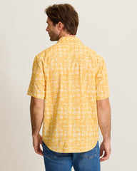 Coastal Ease Carrico Tiles IslandZone Camp Shirt - Sunshine
