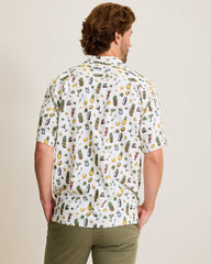 Coastal Ease Shake & Sip IslandZone Camp Shirt - Light Sanddollar