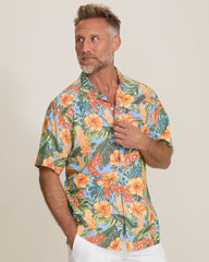 Coastal Ease Golden Gardens IslandZone Camp Shirt - Dark Spa