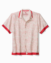 Frond Horizons Silk Camp Shirt - Baked Apple