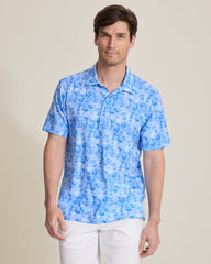 Bahama Coast Fizz Impressions IslandZone Polo - Glacier Blue