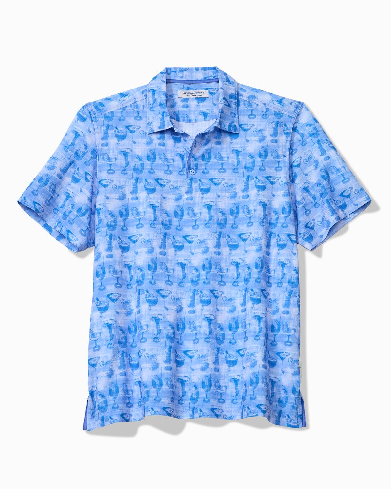 Bahama Coast Fizz Impressions IslandZone Polo - Glacier Blue