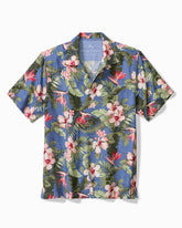 Flora Festival Silk Camp Shirt - Peachy Sweet