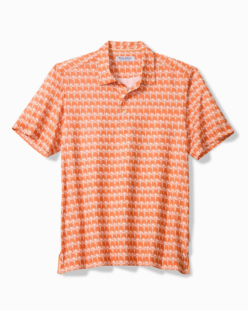 Bahama Coast Palm Reader IslandZone Polo - Dusty Orange