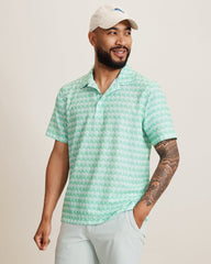Bahama Coast Palm Reader IslandZone Polo - Mint Mojito