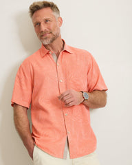 Palm Perch Silk Camp Shirt - Parisian