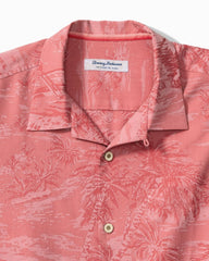 Coastal Ease Palms IslandZone Shirt - Red Sunset