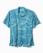 Coastal Ease Palms IslandZone Shirt - Saxony Blue
