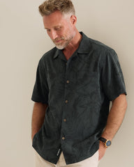 Coastal Ease Botanic Loom IslandZone Camp Shirt - Black
