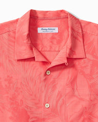 Coastal Ease Botanic Loom IslandZone Camp Shirt - Melon Berry