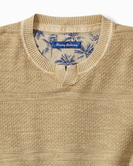 Saltwater Textured Abaco Sweater - Nomad Khaki