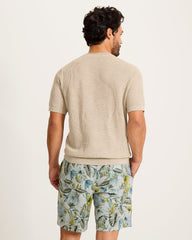 Salthill Pocket Cotton-Blend Crew Sweater - Oatmeal Heather