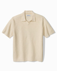 San Clemente Cotton-Blend Sweater Polo - Ivory Cream