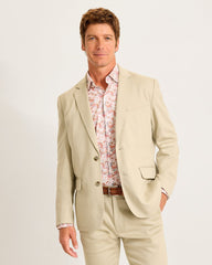 Bayview Herringbone Blazer - Khaki Sands