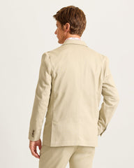 Bayview Herringbone Blazer - Khaki Sands
